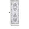 Washable Area Rug Thin Vintage Print Rug, Foldable Indoor Carpet for Living Room, Bedroom - 2 of 4