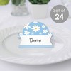 Big Dot of Happiness Blue Daisy Flowers - Floral Party Tent Buffet Card - Table Setting Name Place Cards - Set of 24 - 2 of 4