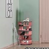 Kings Brand Furniture 5-Tier Rotating Shoe Rack—360° spinning storage tower, perfect for closets, entryways, bedrooms, or hallways - 2 of 4