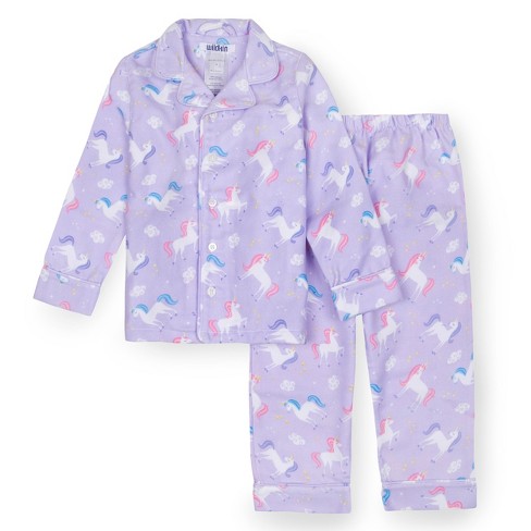 Wildkin Kids 2-piece Button Down Polyester Flannel Pajama Set For Boys And  Girls, Size 2t (trains, Planes, & Trucks) : Target