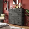 GALAXHERO Dresser 9-Drawer Fabric Storage Tower Chest for Bedroom, Hallway, Closet with Fabric Bins, Steel Frame, Wood Top, Easy Pull Handle - 2 of 4