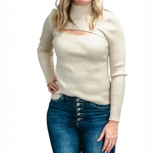 Women's Mock Neck Cutout - PROMESA - 1 of 3