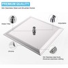 ALEXOUN  16 Inch Chrome Rain Shower Head, Square Ultra Thin 304 Stainless Steel High Pressure Shower Head - 4 of 4