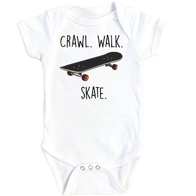 Skateboarding Crawl - Baby Boy Girl Clothes Infant Onesie® Funny Cute Newborn GS1