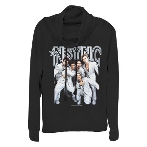 Junior's NSYNC Iconic White Suits Cowl Neck Sweatshirt - 1 of 4