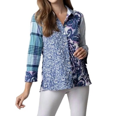 Women's Button Down Shaped Blouse - habitat