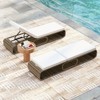 Gymax 2PCS Outdoor Chaise Lounge Chair w/ Adjustable Backrest Cushion & Storage Outdoor - 2 of 4