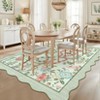 8x10 Area Rugs for Living Room Bedroom Large Washable Rugs, Boho Nursery Rug Non-Shedding Floral Stain Resistant Carpet Accent Rugs for Home - 2 of 4