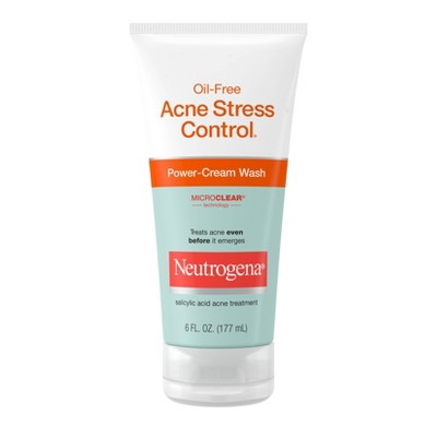 Neutrogena Oil-Free Acne Stress Control Power-Cream Wash - 6 fl oz