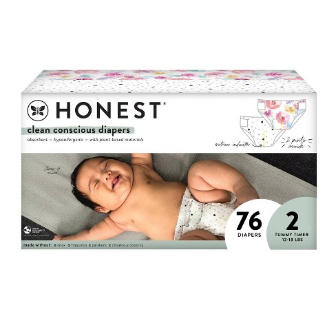 The Honest Company Clean Conscious Disposable Diapers Giraffes - Size  Newborn - 32ct : Target