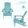 Sonkuki Outdoor 2PCS Recycled Plastic Wood Adirondack Chairs, Patio Lounger chairs - 2 of 4