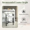 Bar Stool for Sale, Modern Chenille Upholstered Counter Height Bar Stool with Three Legs,Kitchen Island Bistro Pub Bar Stool-Cuddlewood - 4 of 4