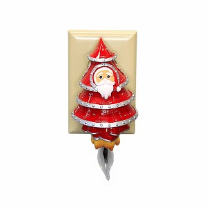 Roman 6.75 In Santa In Spaceship Nightlight Christmas Electric Plug-In Nightlights - 1 of 3