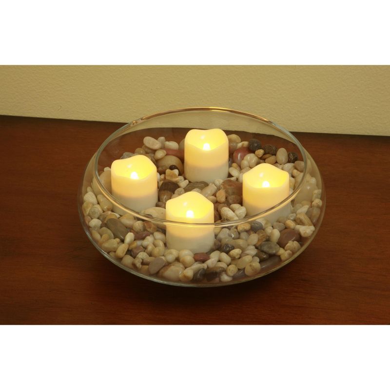 Pacific Accents Flameless LED Tea Light Candles With Timer - Set of 4, 3 of 4