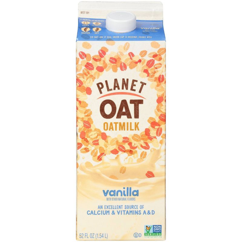 Planet Oat Vanilla Oatmilk - 52 fl oz, 5 of 9
