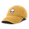 Dalix Alien Embroidered UFO Dad Hat Cotton Baseball Cap Adjustable Mens - 4 of 4