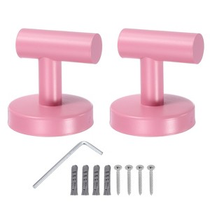 Unique Bargains Waterproof Stainless Steel Clothes Hooks and Hangers 2.36" x 2.17" 2 Pcs - 1 of 4