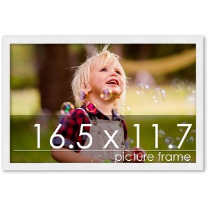 PosterPalooza | 16.5x11.7 Wood Frame with UV Acrylic, 6 Finishes: Black, White, Bronze, Silver, Wood, Brown - 1 of 4