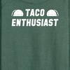 Women's - Instant Message - Taco Enthusiast Lightweight French Terry Wide Neck Long Sleeve Shirt - 2 of 4