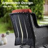 HOMLUX Outdoor Swivel Rocking Chairs with Fire Pit Table Set Patio Furniture Set - 3 of 4