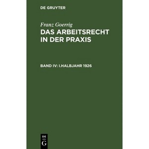 I.Halbjahr 1926 - by  Franz Goerrig (Hardcover) - 1 of 1