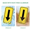 Unique Bargains Aluminum Reflective Outdoor Garden Arrow Sign 1 Pc - 4 of 4