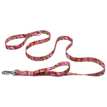 Country Brook Petz Pink Paisley Deluxe Reflective Dog Leash