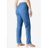 Roaman's Women's Plus Size Tall Complete Cotton Straight Leg Jean - 4 of 4
