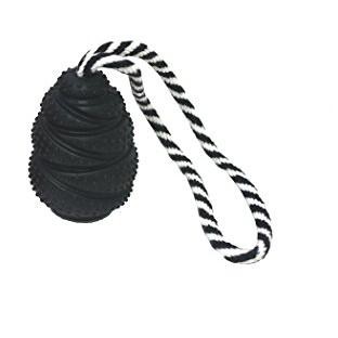 Multipet Bruiser Extra Tough Dog Toy - Made from Premium Grade Natural Rubber - Black