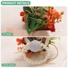 Unique Bargains Wedding Prom Parties Special Events Artificial Flower Wrist Corsage 1 Set - 2 of 4