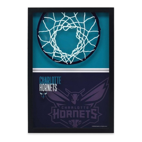 Vintage Charlotte Hornets The Game Big Logo Snapback Basketball