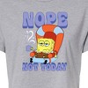 Women's - SpongeBob SquarePants - Not Today Spongebob Cropped Graphic T-Shirt - 2 of 4