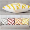 Floral Embroidered Throw Pillow Covers - Set of 2 Decorative Modern Pillowcases for Living Room & Bedroom - 2 of 4