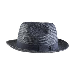 Wigens Men's Classic Straw Fedora with Grosgrain Hatband - 1 of 2
