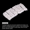 Unique Bargains Decorative Artificial Flower Rose Heads 144 Pcs White - 4 of 4