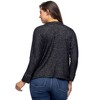 24seven Comfort Apparel Single Button Front Long Sleeve Womens Cardigan - 3 of 4