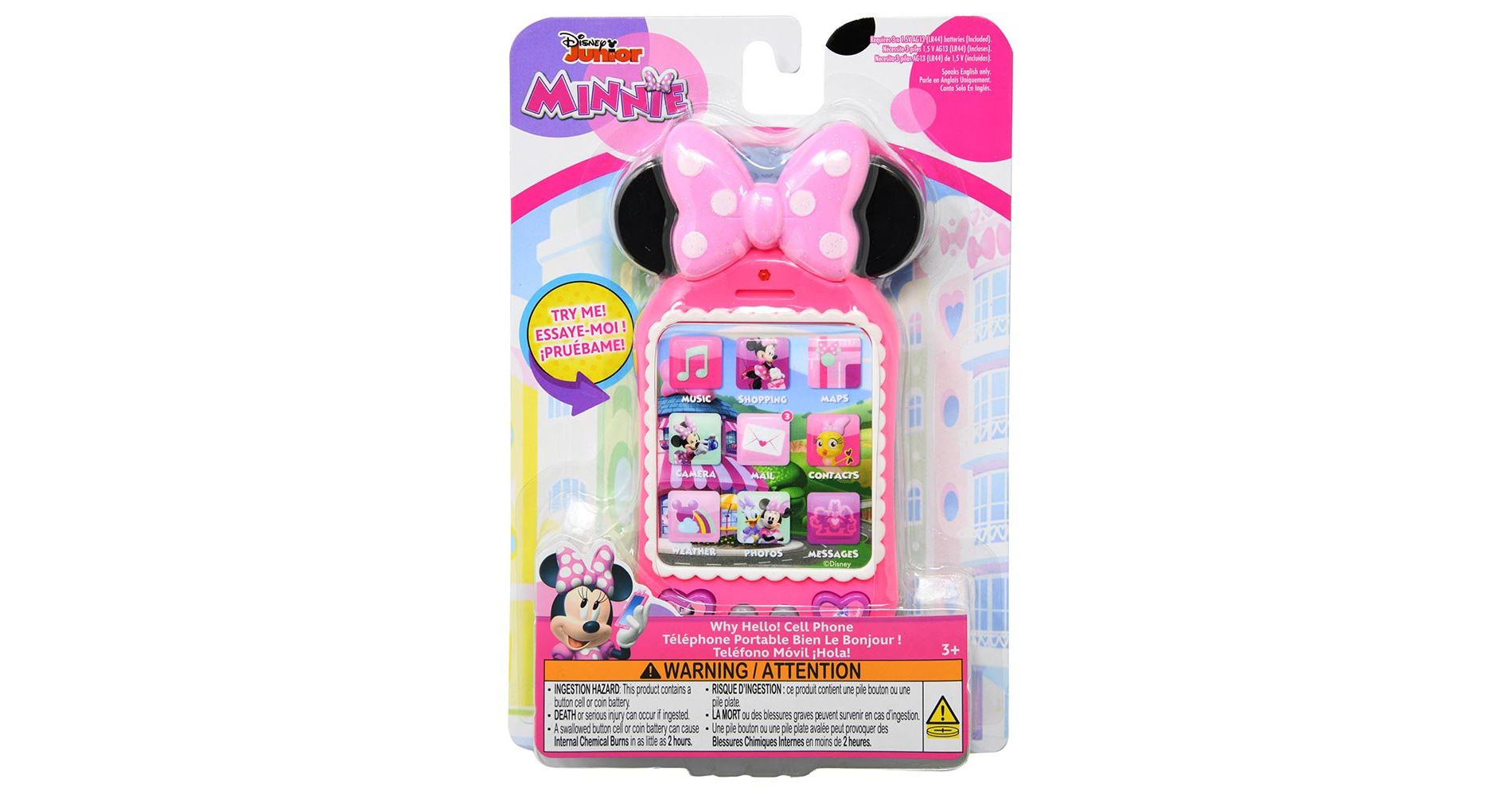 Disney Junior 'Why Hello!' Minnie Mouse Cell Phone Toy