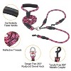 iMountek"Double Dogs Leash with No-Tangle Design, Reflective, Swivel Coupler & Padded Handle for Comfort"Green&Pink - 4 of 4