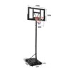 Coucheta Basketball Hoop Outdoor 10FT Height Adjustable, Portable Basketball Goals & Hoops with PC Backboard and Large Water/Sand Base - 2 of 4