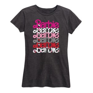 Women's - Barbie - Stacked Barbie Vday Short Sleeve Graphic T-Shirt - 1 of 4