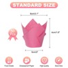 Unique Bargains Greaseproof Paper Cupcake Muffins Liners Tulip Baking Cups 50 Pcs - 2 of 4