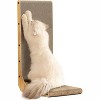 Etelifrank Cat Scratcher, 26.8 Inch L Shape Cat Scratch Pad Wall Mounted - 2 of 3