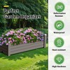 Lirago,17.72"D*43.31"W*12.6"H,Self-Watering Raised Garden Bed - Large Capacity Planter with Built-in Water Reservoir - 3 of 4