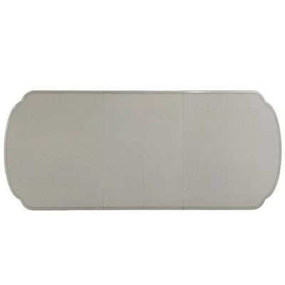 Elegant Dresden 108-inch Bone White Extendable Dining Table