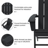 GARPROVM 2 Adirondack Chairs with Side Table HDPE Weather-Resistant Outdoor Patio Furniture - 2 of 4