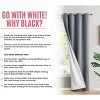 HLC.ME Dakota 100% Blackout Thick Thermal Insulated Energy Efficient Heat Blocking Curtains Grommet Panels, Set of 2 - 3 of 4