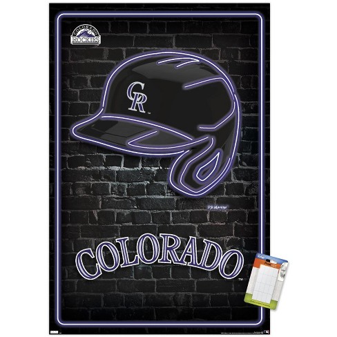 MLB Colorado Rockies - Dinger Wall Poster, 22.375 x 34, Framed