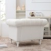 Morden Accent Chair For Living Room Chesterfield Sofa Arm Chair Furniture For Bedroom Meeting Room Office Apartment - 3 of 4