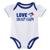 MLB Toronto Blue Jays Infant Girls' 3pk White Bodysuit - 2 of 4
