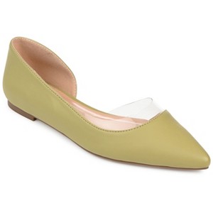 Journee Collection Womens Mikki Ballet Pointed Toe Slip On Flats - 1 of 4